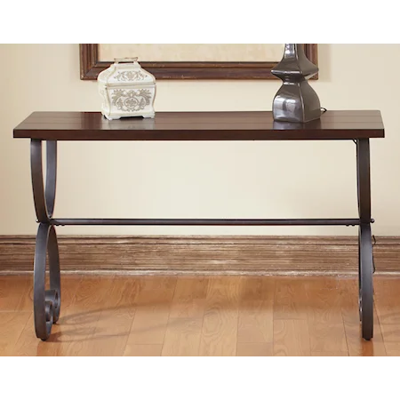 Sofa Table with Planked Cherry Top